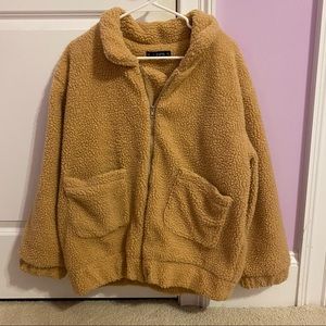 Zaful Teddy Jacket with Zips